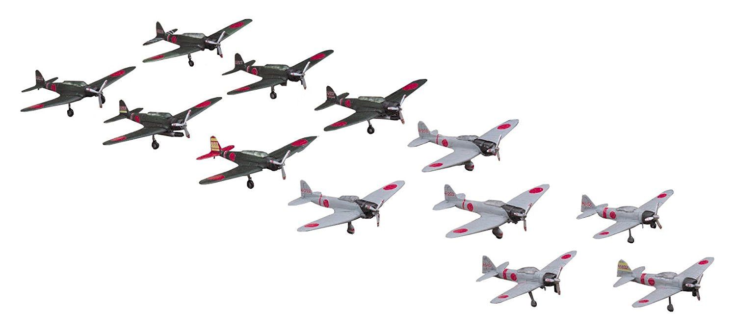 Hasegawa 1/350 IJN Aircraft Carrier Carrier-Based Aircraft Set - BanzaiHobby