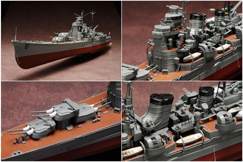Aoshima Bunka Kyozai 1/350 Iron Clad Steel Ship Heavy Cruiser Nachi 1943 - BanzaiHobby