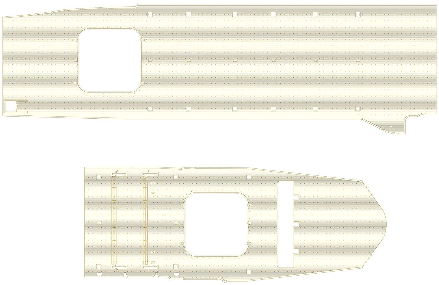 Hasegawa 1/350 Wood Deck for Aircraft Carrier Junyo - BanzaiHobby
