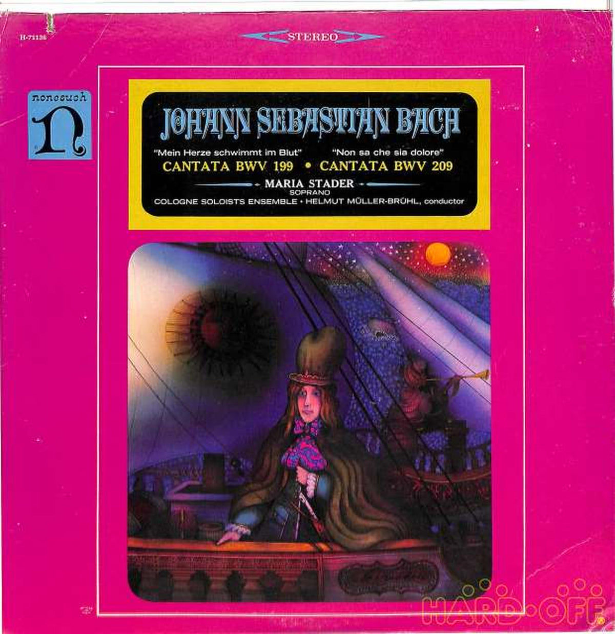 Non-Satch (imported, rice) Bach Cantata No. 199, 209 Stader H-71136 Cut Disc