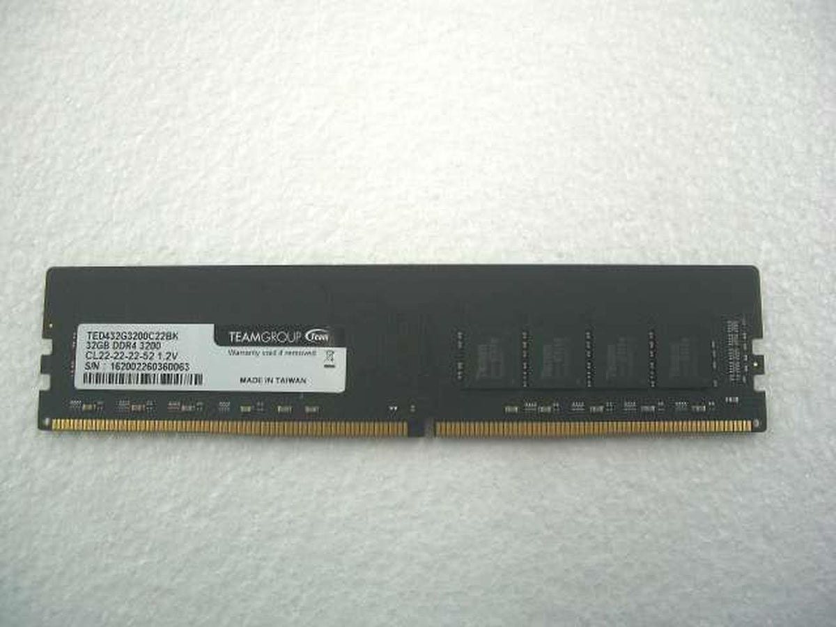 TEAM DDR4 Memory 32GB Desktop TED432G3200C22BK