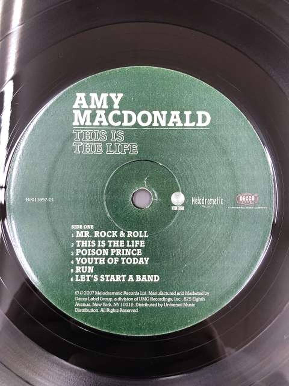 MELODRAMATIC RECORDS Western Music AMY MACDONALD/THIS IS THE LIFE