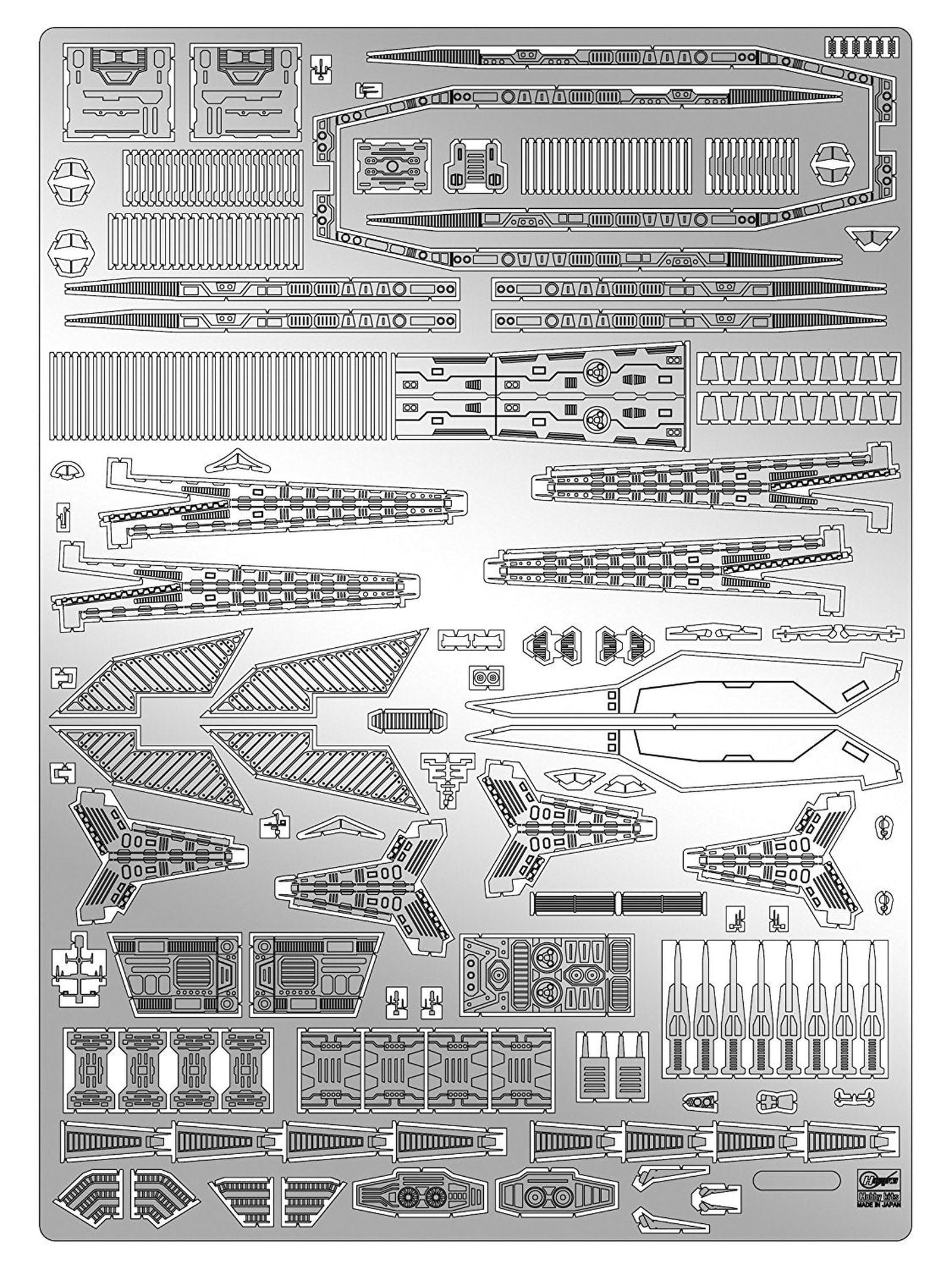 Hasegawa 1/4000 SDF-1 Macross Detail Up Etching Parts - BanzaiHobby