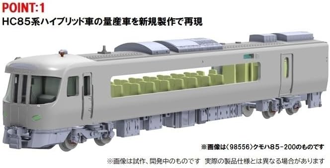 TOMIX 98558 N Gauge JR HC85 Series Hybrid Car Extension Set B - BanzaiHobby