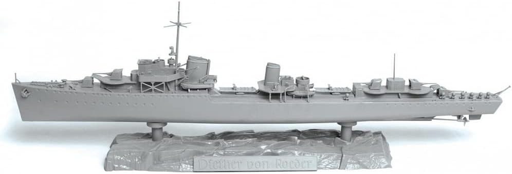 Zvezda 9043 1/350 German Destroyer Ship Z17 Diether von Roeder - BanzaiHobby