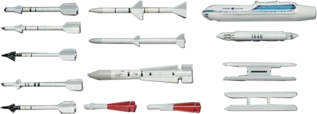 Hasegawa X72-03 1/72 Aircraft Weapons III US Air to Air Missiles Set