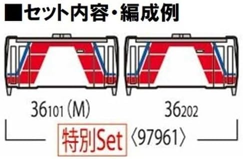 TOMIX 97961 N Gauge Special Edition Sanriku Railway 36 Series (Thank You Sanriku Railway 40th Anniversary) Set (2 Cars) - BanzaiHobby