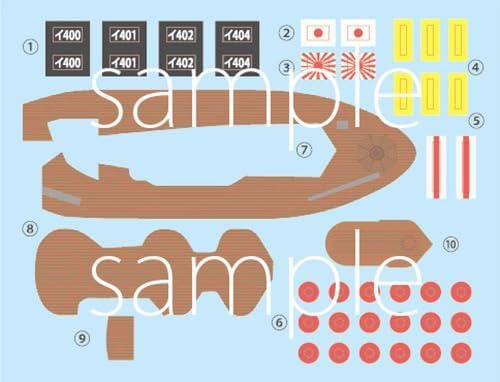 Fujimi 423104 Chibi Maru Kantai Series No.17 Chibi Maru Kantai I400 Type Submarine, Set of 2 TK-17 - BanzaiHobby