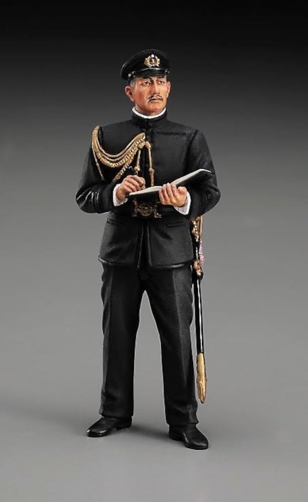 Hasegawa 30071 1/700 Japanese Navy Battleship Mikasa Battle of Tsushima 1905 w/Saneyuki Akiyama Figure - BanzaiHobby