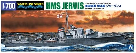 Aoshima WL914 1/700 Waterline Series No. 914 British Royal Navy Destroyer HMS Jervis