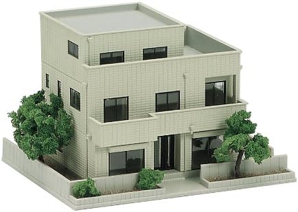 KATO 23-405A N Gauge Two-Family House (Gray) - BanzaiHobby