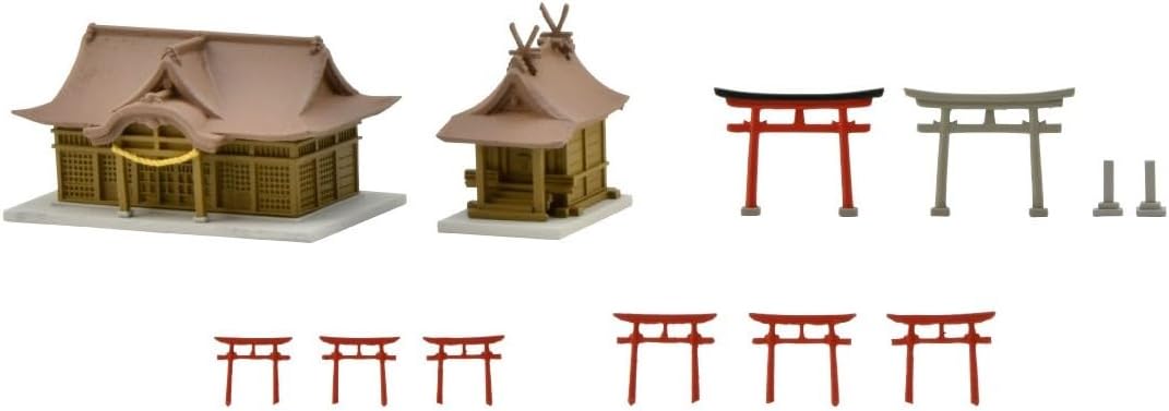 TOMYTEC Scene Accessories 144, Distant View Material, Shrines and Torii gates - BanzaiHobby