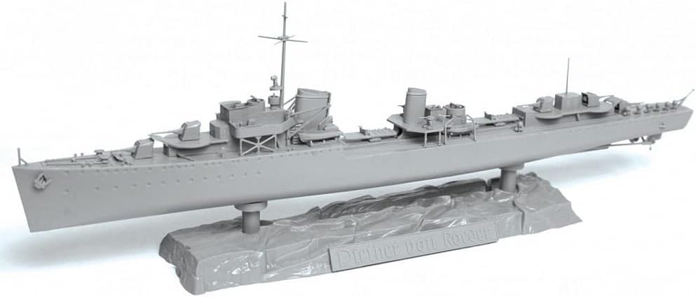 Zvezda 9043 1/350 German Destroyer Ship Z17 Diether von Roeder - BanzaiHobby