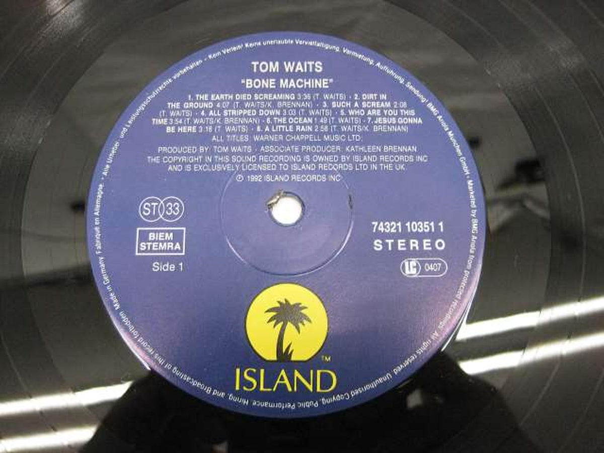 Island Records TOM WAITS / BONE MACHINE TOM WAITS / BONE MACHINE