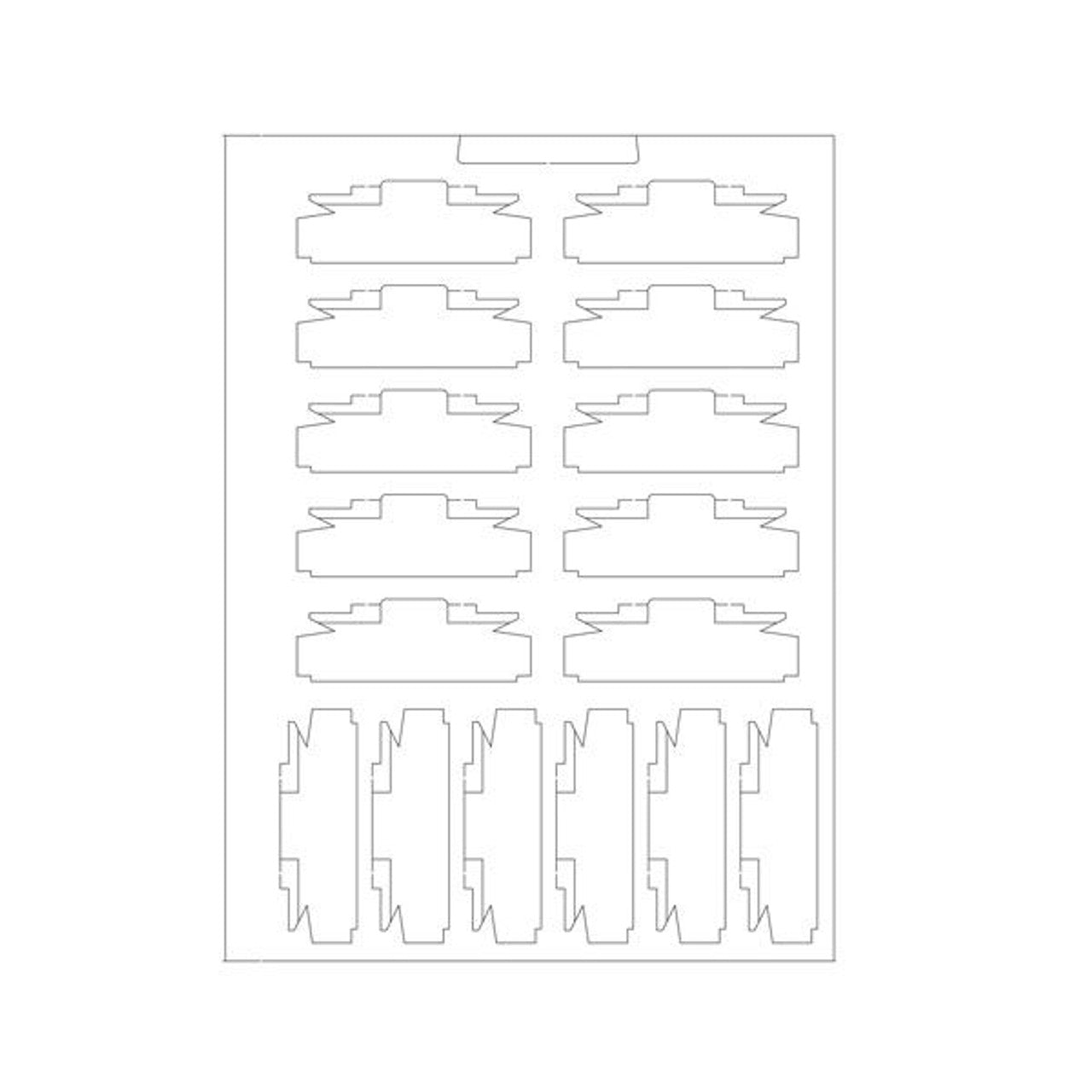Tomix 6203 N Scale Vehicle Case for 16 Cars (Taki 1900/29300 Size) - BanzaiHobby