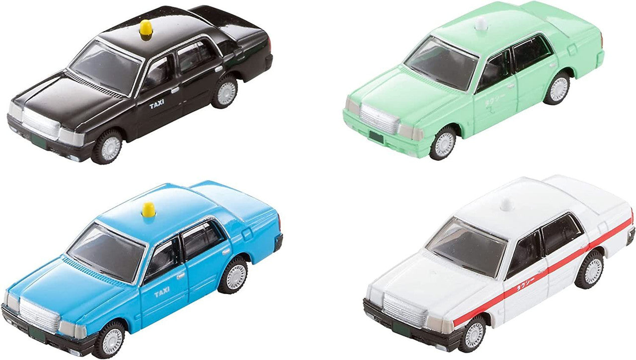 TOMYTEC The Car Collection Basic Set Select Taxi A (4 Cars) - BanzaiHobby