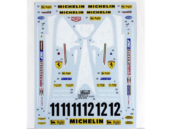 Tabu Design 20133 1/20 312T3 1978/79 - BanzaiHobby