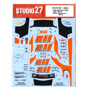 Studio27 DC1078 1/24 Citroen DS3 Eil - BanzaiHobby