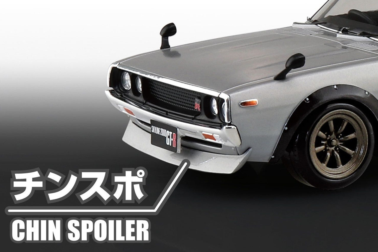 Aoshima 18-SP1 The Snap Kit 1/32 Nissan C110 Skyline GT-R Custom (Silver) - BanzaiHobby
