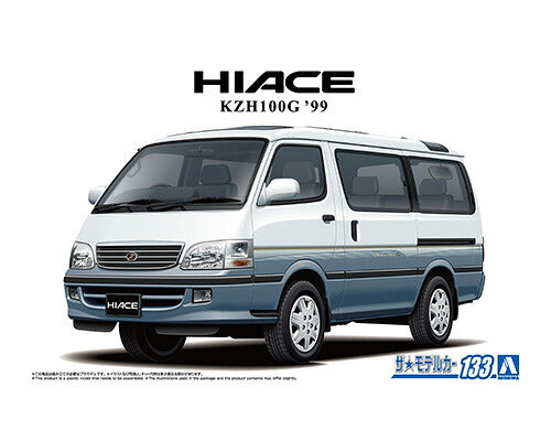 Aoshima 1/24 The Model Car No. 133 Toyota KZH100G Hiace Super Custom G '99