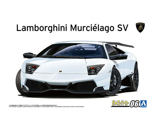 Aoshima 1/24 The Supercar No. 06 '09 Lamborghini Murciélago SV