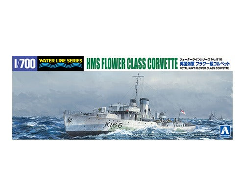 Aoshima WL916 1/700 Waterline No.916 Royal Navy Flower-class Corvette