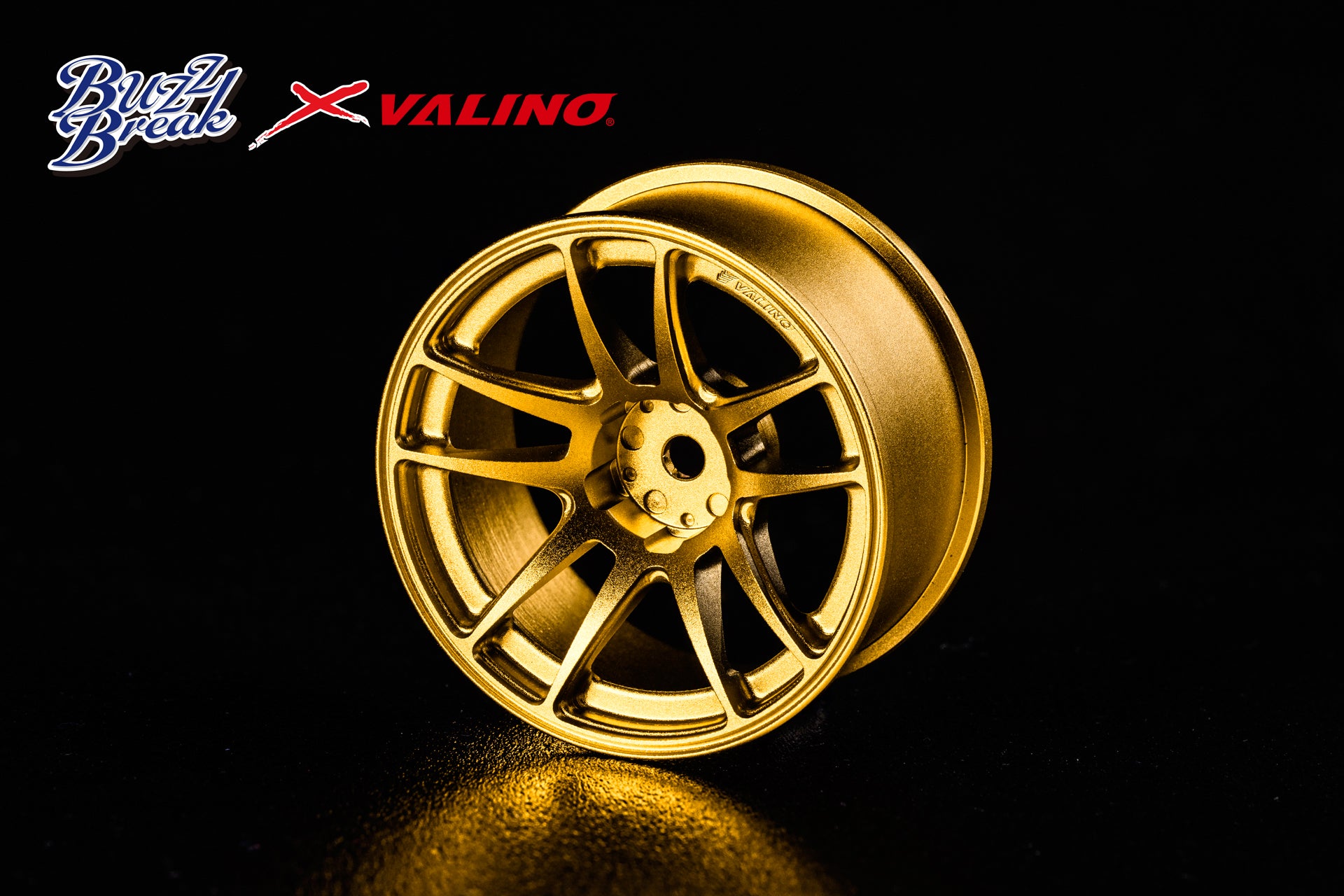 OVERDOSE BB-RW-033 VALINO N820S Aluminum Wheel 26mm (Gold anodized/OFF+7) - BanzaiHobby