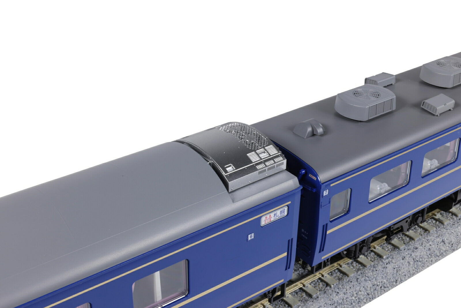 KATO 1-574 (HO) Sleeper Express Hokutosei OHA 25-500 Series Lounge Car - BanzaiHobby