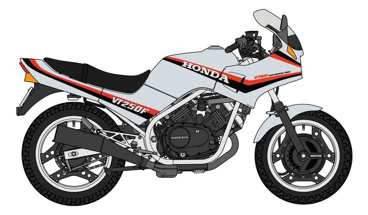 Hasegawa 21771 1/12 HONDA VT250F (MC08) (1984) Silver Color - BanzaiHobby