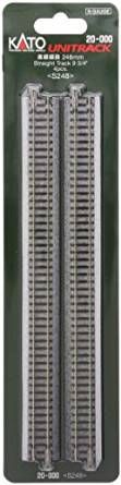 KATO 20-000 Unitrack Straight Track 248mm 9 3/4" S248 4pcs - BanzaiHobby