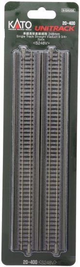 KATO 20-400 248mm 9-3/4" Straight Viaduct (2) x 20pcs Bundle SP! - BanzaiHobby