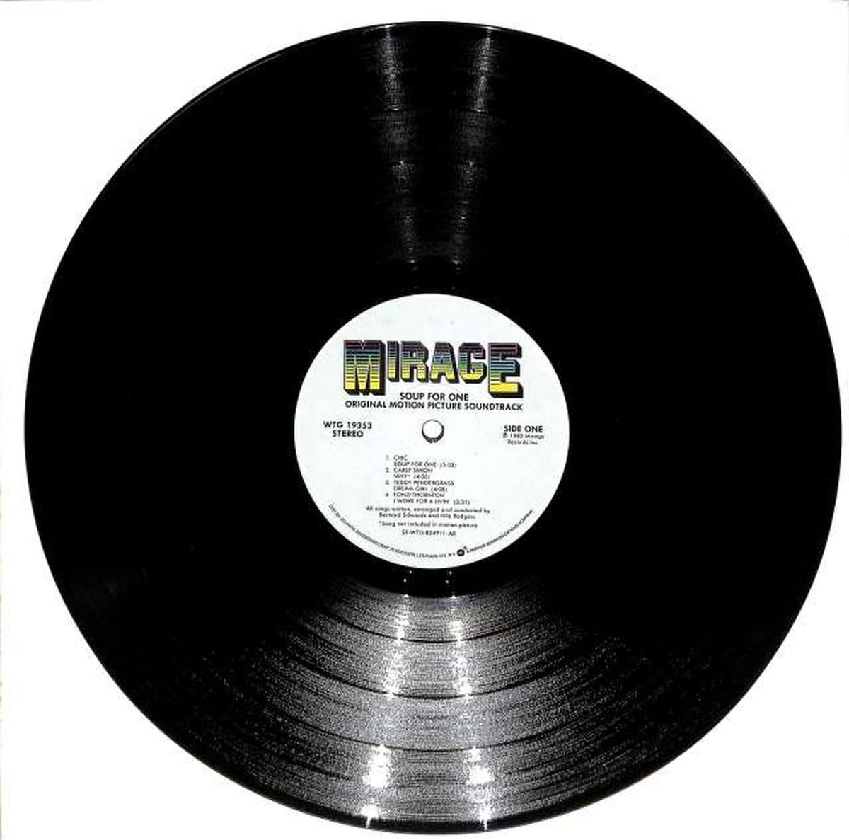 ATLANTIC O.S.T (Carly Simon) "SOUP FOR ONE WTG19353