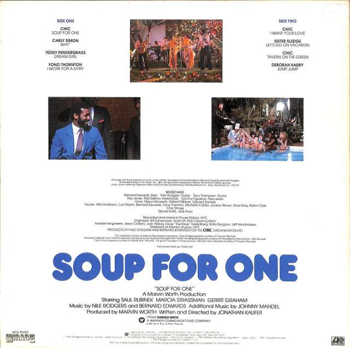 ATLANTIC O.S.T (Carly Simon) "SOUP FOR ONE WTG19353