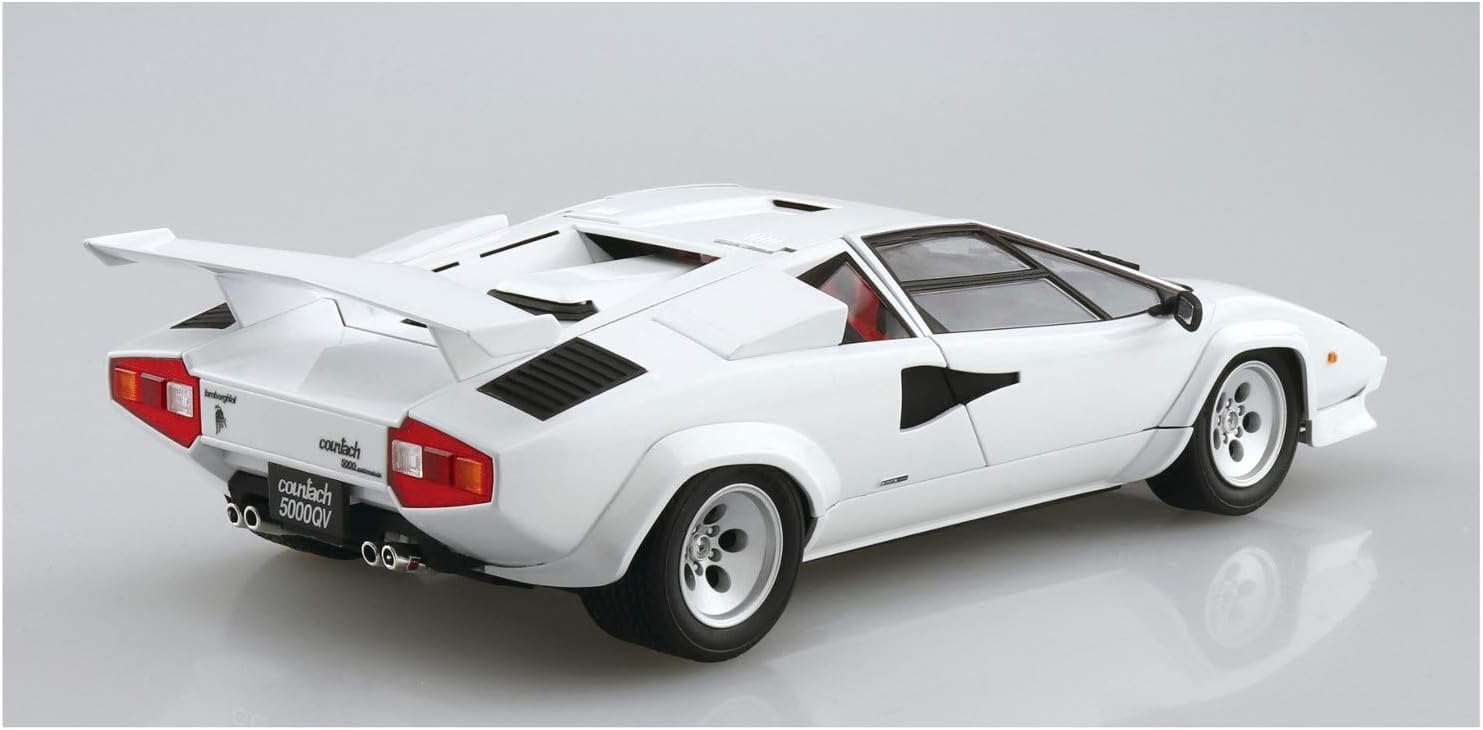 Aoshima 1/24 The Supercar No. 09 1/24 '85 Lamborghini Countach 5000QV - BanzaiHobby