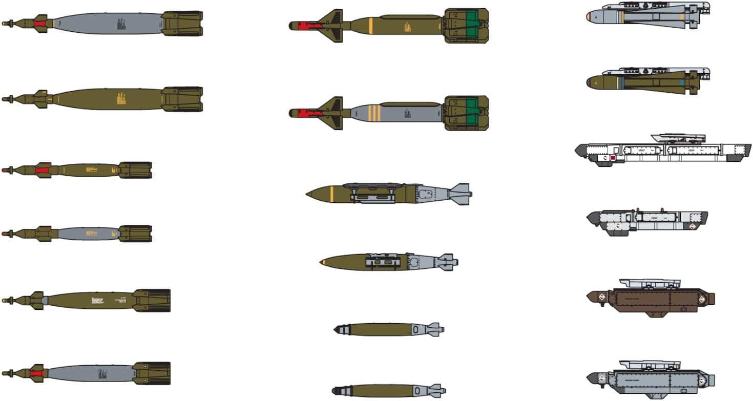 Fine Molds FF102 1/72 U.S. Military Aircraft Bomb Set 2 - BanzaiHobby