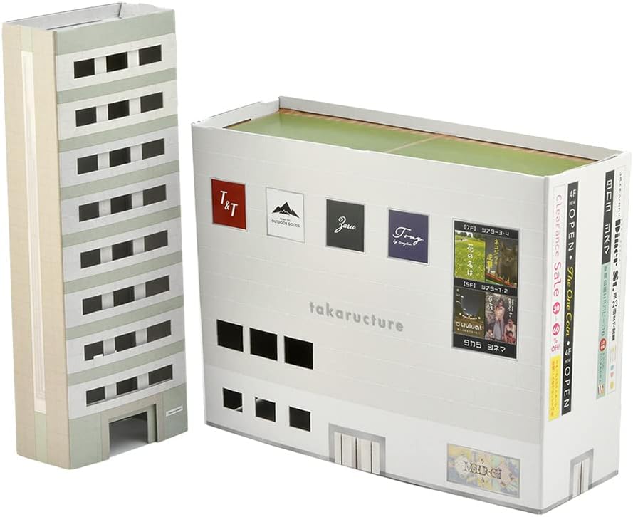 TOMYTEC Ecolacture Paper Structure C02 Studio Apartment Fashion Building Diorama - BanzaiHobby