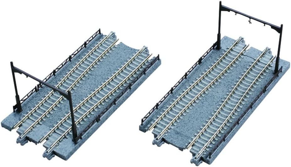 KATO 40-025 N Gauge UNITRAM Street Track to UNITRACK conversion track 124mm (2 pieces) - BanzaiHobby