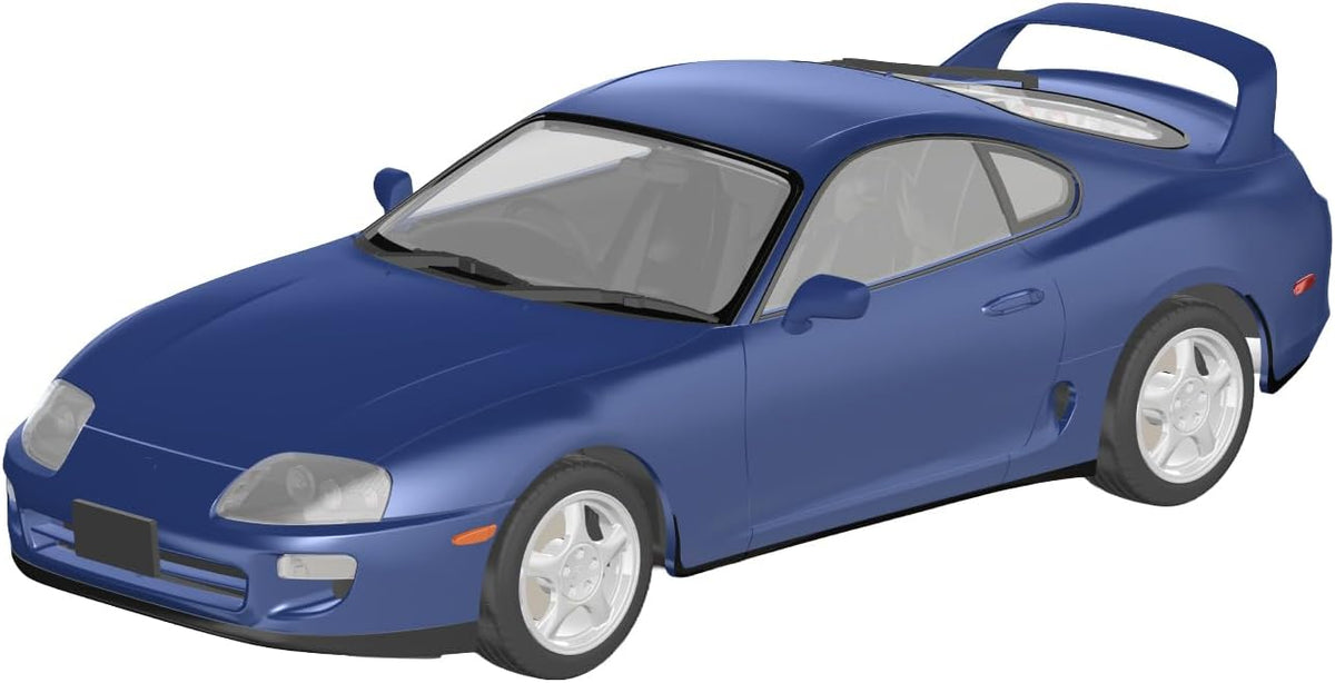 Aoshima 1/24 Rakupla Snap Car No. 08-BM JZA80 Supra 1996 Blue Mica Metallic