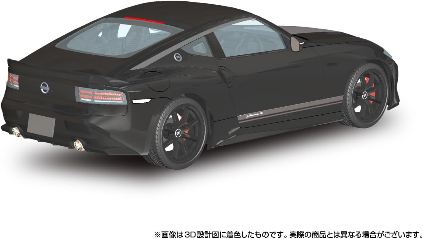 Aoshima 1/24 Rakupla Snap Car No. 07-MB RZ34 Fairlady Z Customized Edition 2024 Midnight Black - BanzaiHobby
