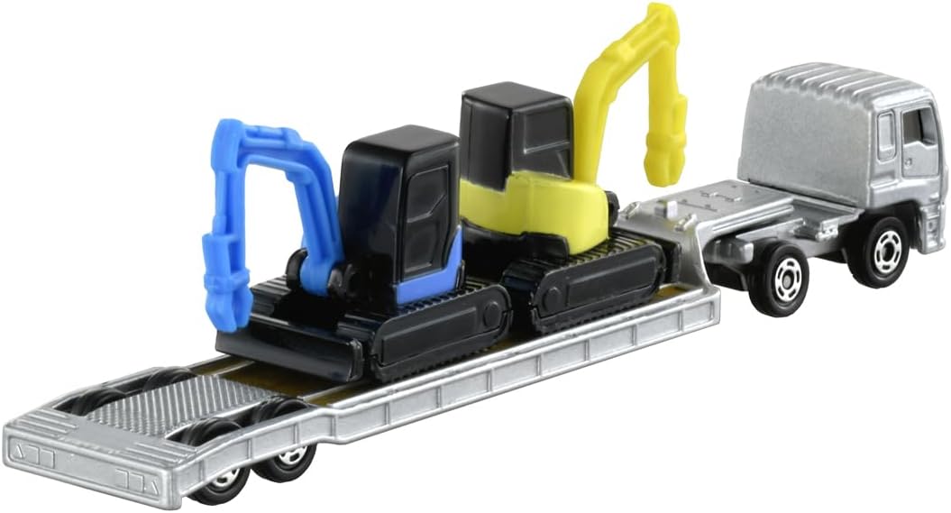 Tomica Long 142 Isuzu Giga Heavy Construction Machinery Transporter - BanzaiHobby