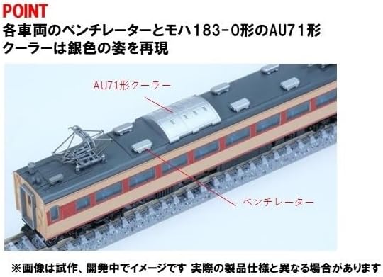 TOMIX 97641 N Gauge 183-0 Series Limited Express Train 3 Cars Add-On Set