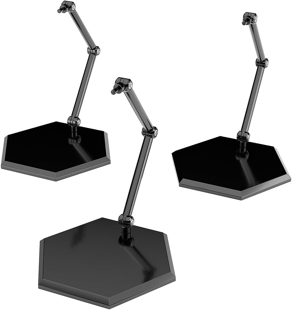 Good Smile Company The Simple Stand x3 Black (for Figures & Models) Hex Type - BanzaiHobby