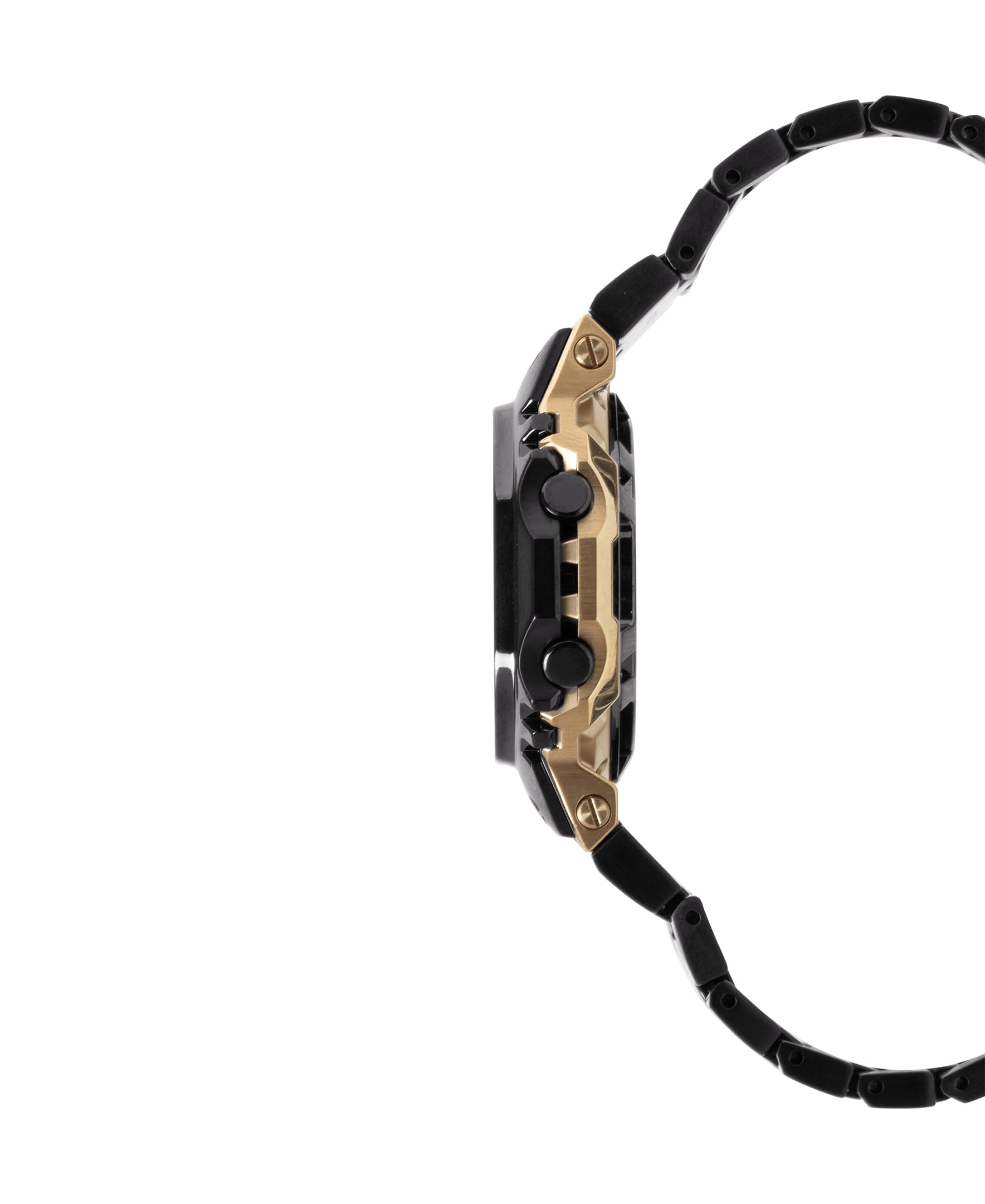 カシオ G-Shock フルメタル 5000シリーズ デジタル ツートン ブラック アンド ゴールドトーン ステンレススチール 腕時計 49.3mm - GMWBZ5000BD-1