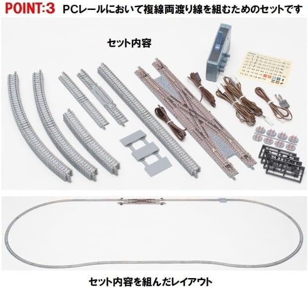 TOMIX 91029 Rail Set, Double Track Point Set - BanzaiHobby