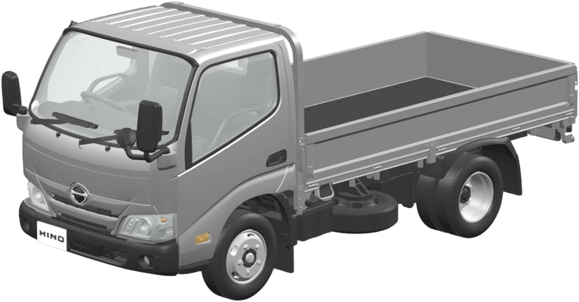 Aoshima 1/32 RakuPla Snap Kit No.23-SR Hino Dutro Flatbed (Silver)