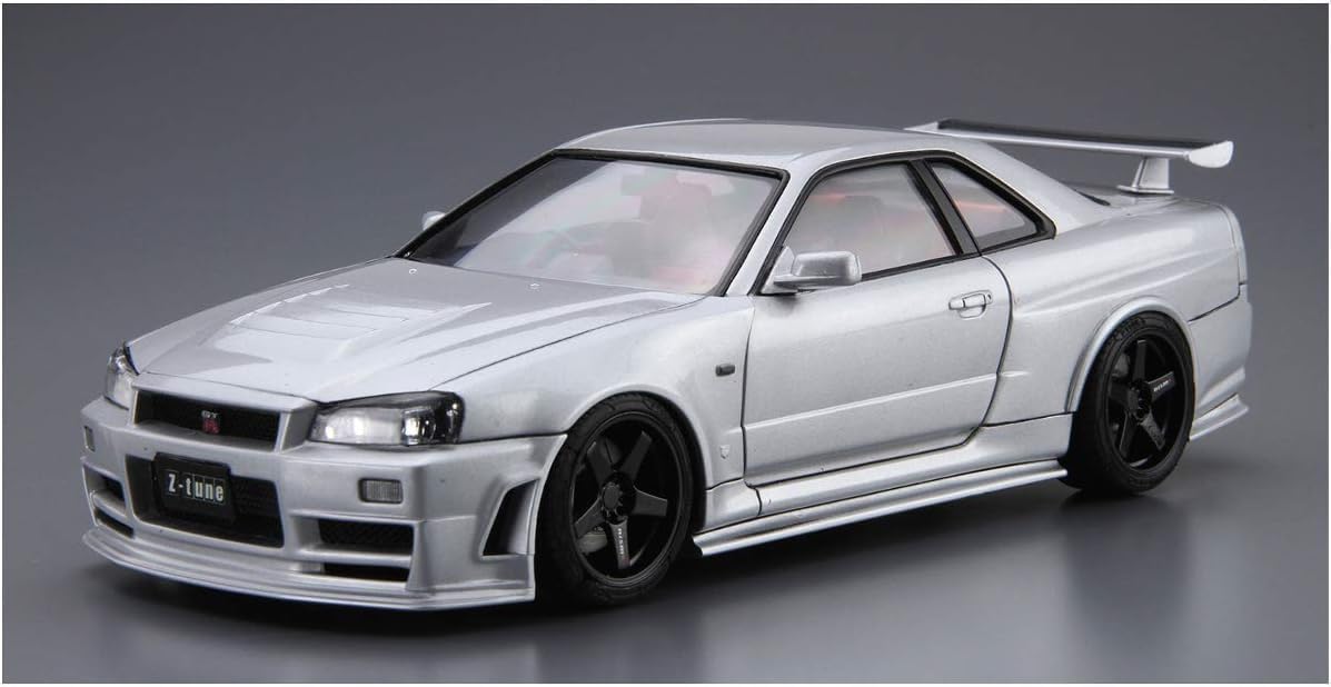 Aoshima 1/24 The Model Car No.34 Nismo BNR34 Skyline GT-R Z-tune '04 - BanzaiHobby
