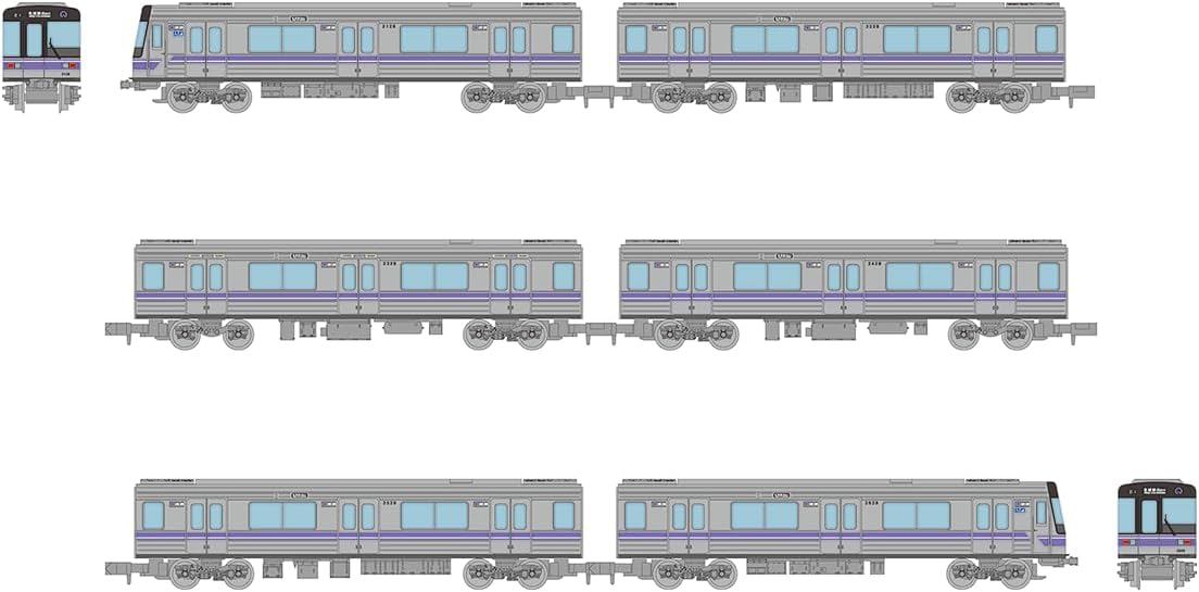 Tomytec  Railway Collection Nagoya Municipal Transportation Bureau Meijo Line Type 2000 Late Type 6 Car Set - BanzaiHobby