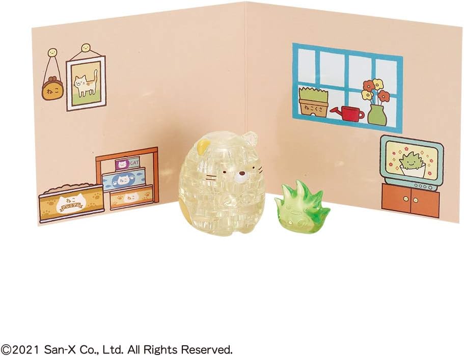 Beverly 50270 Crystal Puzzle - Sumikko Gurashi Cat & Zasso 18 Piece - BanzaiHobby