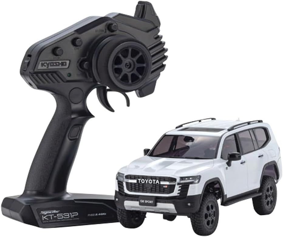 Kyosho 32538PW MX-01 r/s Toyota Land Cruiser 300 GR White Pearl - BanzaiHobby