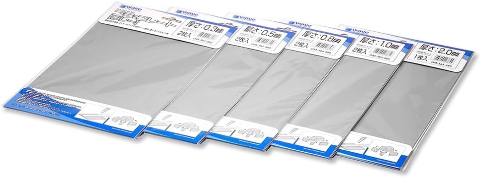 Wave OM385 Material Series OM-385 Plastic Plate B5 - BanzaiHobby